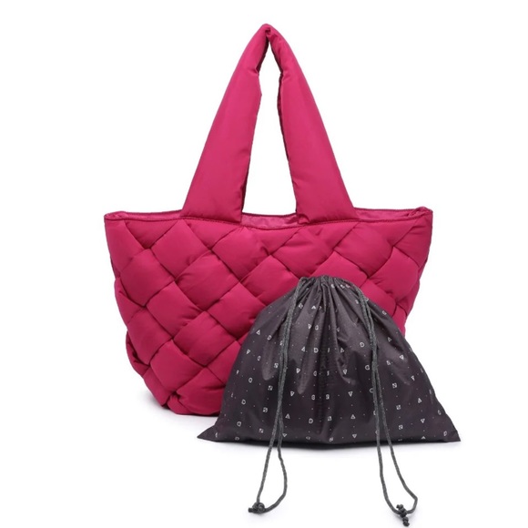 **SOLD**. NWT Sol and Selene INTUITION EAST WEST TOTE MAGENTA (pink) - Picture 2 of 9